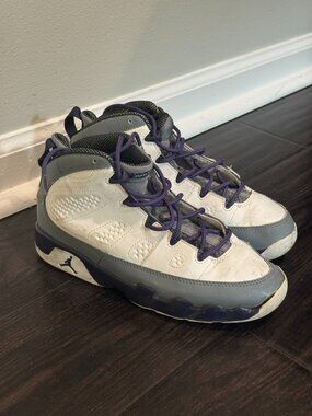 Girls Nike Air Jordan 9 Imperial Purple Retro (Size 3Y)